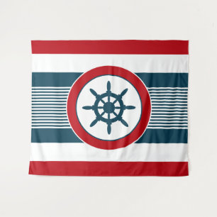 Nautical design tapestry