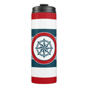 Nautical design thermal tumbler