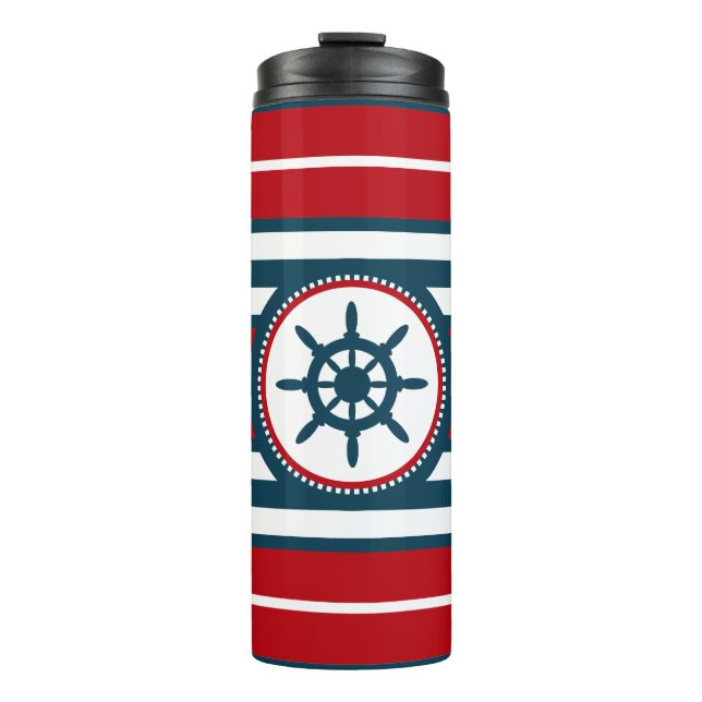Nautical design thermal tumbler (Front)