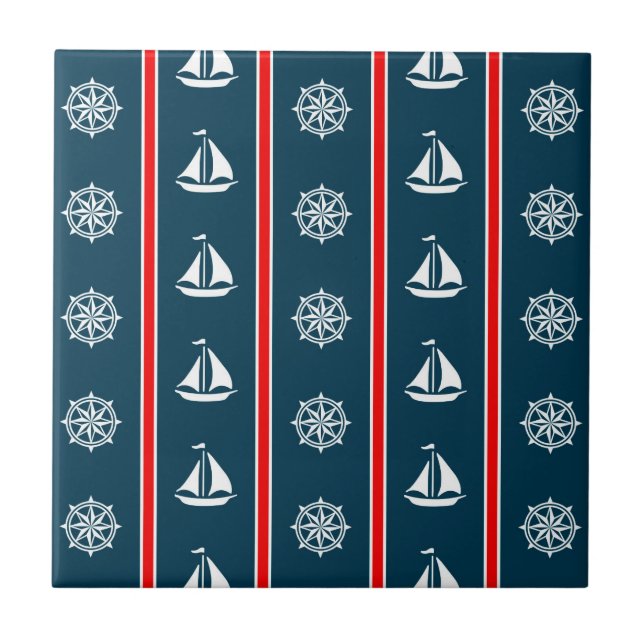 Nautical design tile (Front)