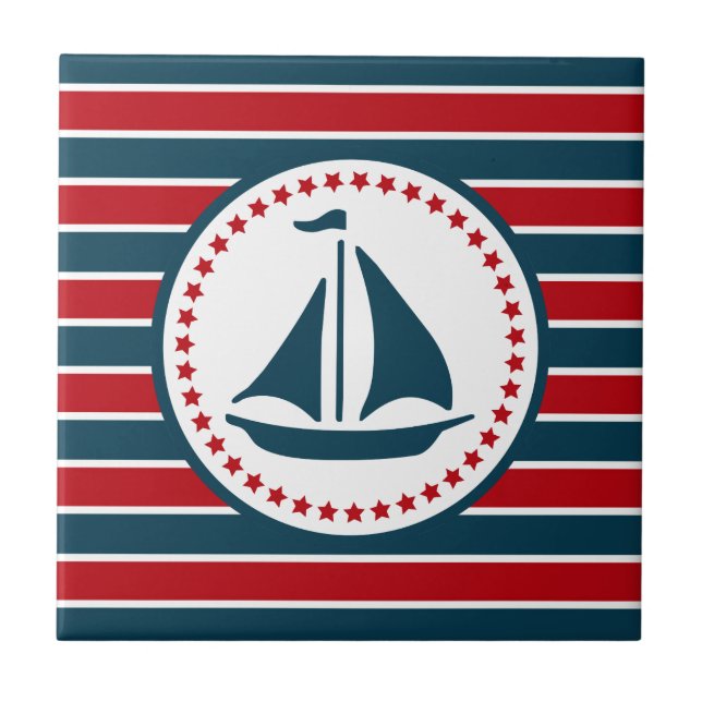 Nautical design tile (Front)