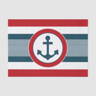 Nautical design tissue paper