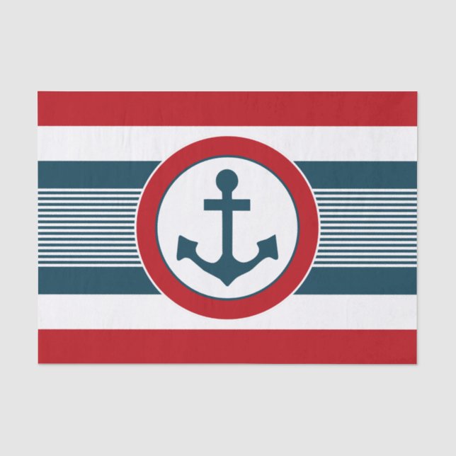 Nautical design tissue paper (Front)