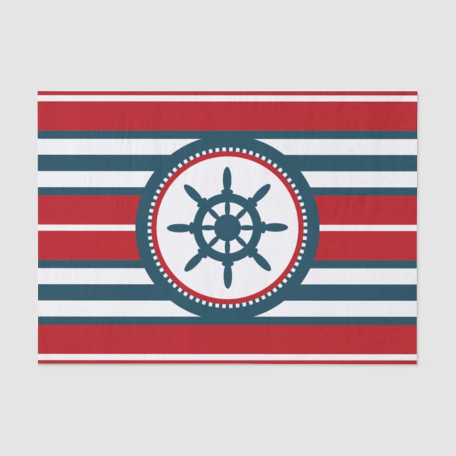 Nautical design tissue paper (Front)
