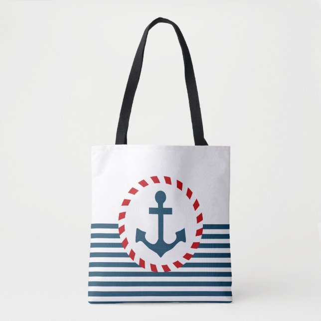 Nautical design tote bag (Front)