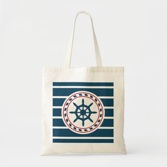 Nautical design tote bag (Front)