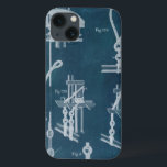 Nautical Detail Blueprint IV iPhone 13 Case<br><div class="desc">Maps & Blueprints</div>