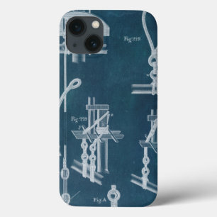 Nautical Detail Blueprint IV iPhone 13 Case