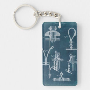 Nautical Detail Blueprint IV Key Ring