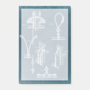 Nautical Detail Blueprint IV Post-it Notes