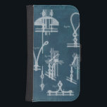 Nautical Detail Blueprint IV Samsung S4 Wallet Case<br><div class="desc">Maps & Blueprints</div>