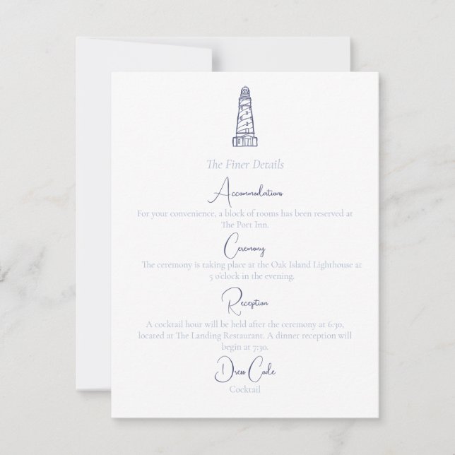 Nautical Details Card (Front)