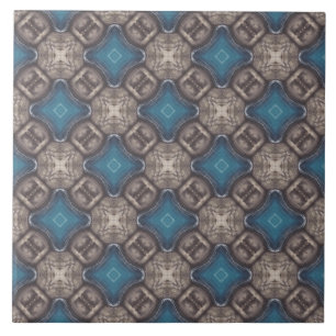Nautical Diamond Pools & Stripes Pattern Tile