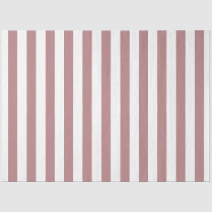 Nautical Dusty Pink & White Striped  Tissue Paper