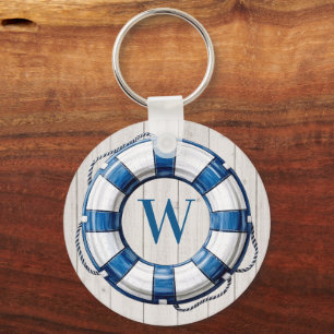 Nautical Emergency Numbers See Back Key Ring