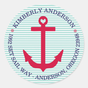 Nautical Envelope Seals - Anchors Aweigh!