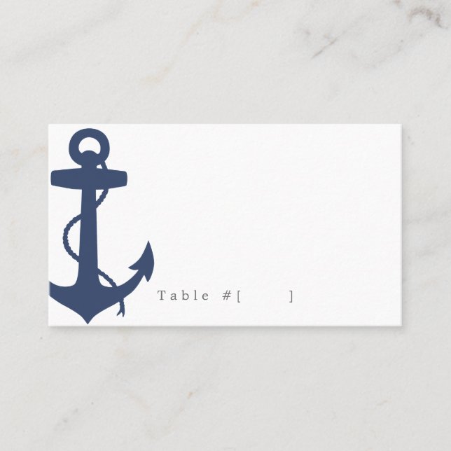 Nautical Escort Card (Front)