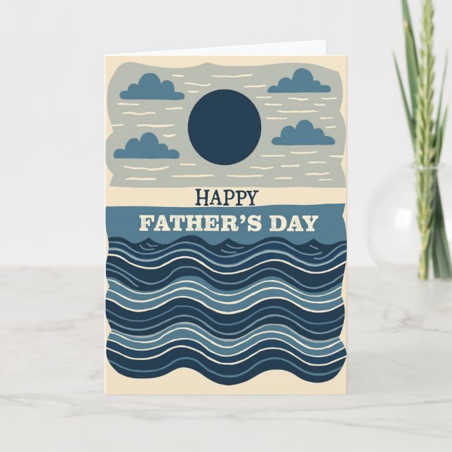 Nautical Fathers Day Art Card (Front)