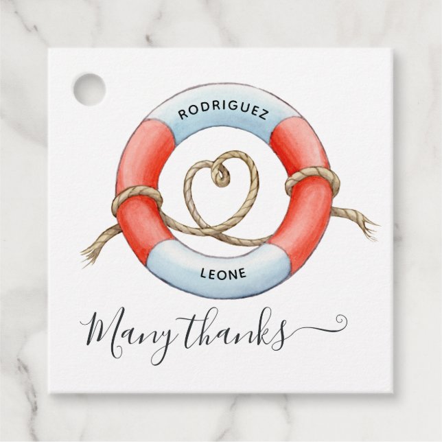 Nautical Favour Tags (Front)