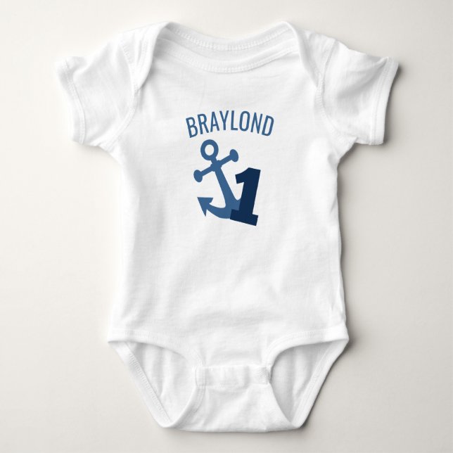 Nautical First Birthday Shirt (Front)