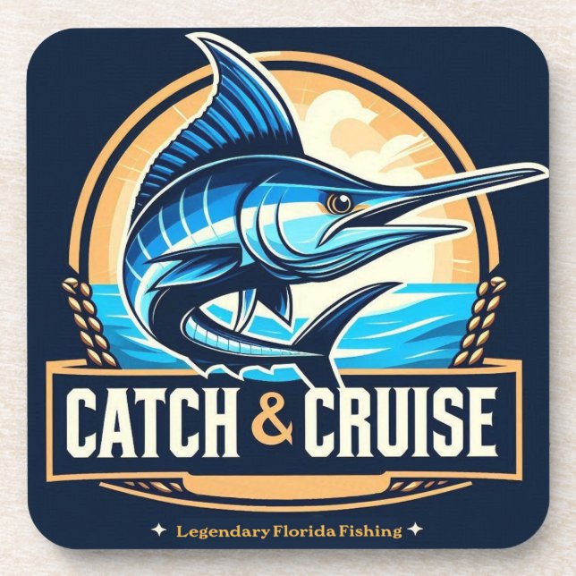 Nautical Fishing Coaster – Catch & Cruise Destin (Front)