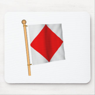 Nautical Flag 'F' Mouse Pad