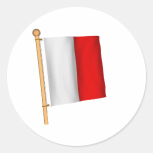 Nautical Flag 'H' Classic Round Sticker