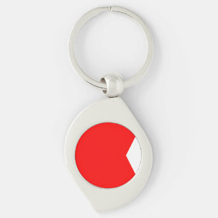 Nautical Flag Letter B (Bravo) Key Ring