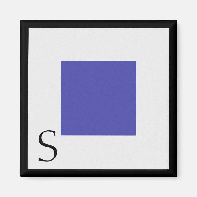 Nautical Flag Magnet Alphabet Letter S (Front)