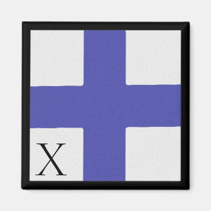 Nautical Flag Magnet Alphabet Letter X