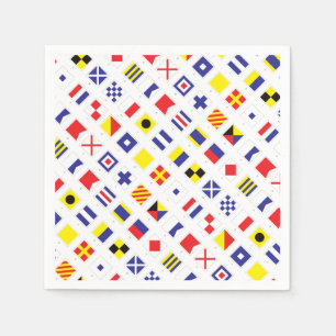 Nautical Flag Pattern Napkin