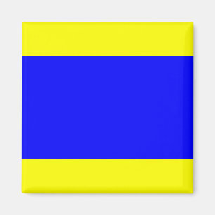 Nautical Flag Signal Letter D (Delta) Magnet