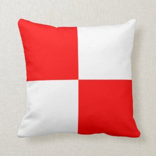 Nautical Flag Signal Letter U Uniform Cushion
