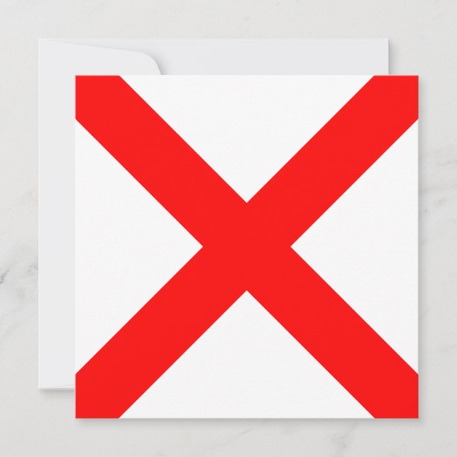 Nautical Flag Signal Victor Letter V (Front)