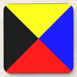 Nautical flag ZULU Coaster