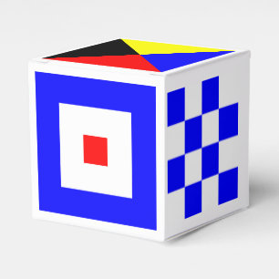 Nautical Flags Favour Box