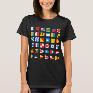 Nautical Flags with International Numbers T-Shirt