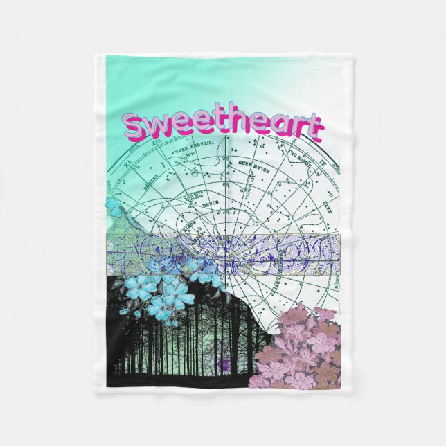 Nautical Fleece Blanket  (Front)