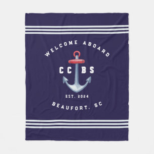Nautical Fleece Blanket