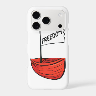 Nautical Freedom Boat Illustration