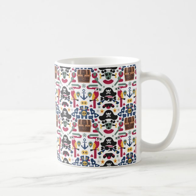 Nautical Fun: Talk Like a Pirate Day Patterns Coffee Mug (Right)