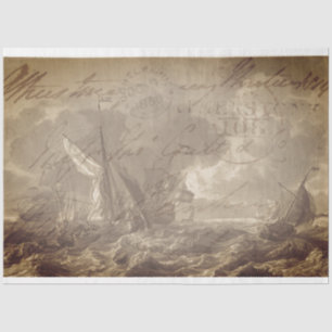 Nautical Furniture Decoupage Tissue Paper