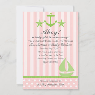 Nautical Girl Invitation