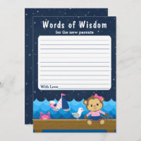 Nautical Girl Monkey Pink and Navy Words of Wisdom