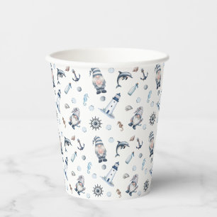 Nautical Gnomes! Paper Cups