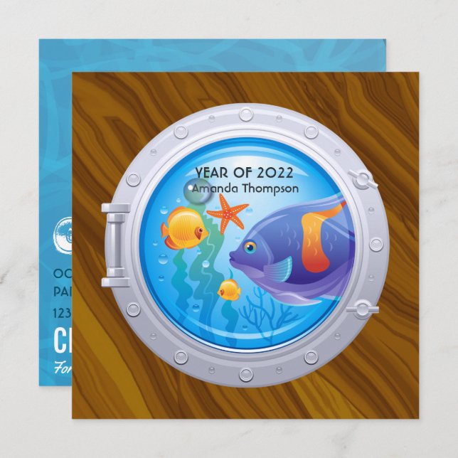 Nautical Graduation Invitation (Front/Back)