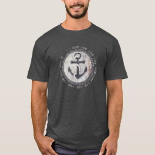 Nautical Grungy Anchor Chalkboard Men's T-Shirt