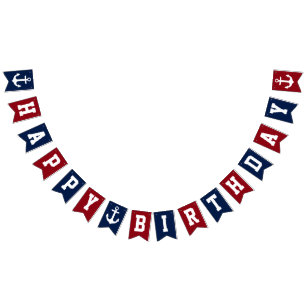 Nautical Happy Birthday Bunting