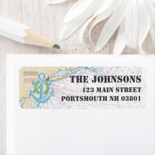 Nautical Happy Holidays from New Hampshire (Insitu)