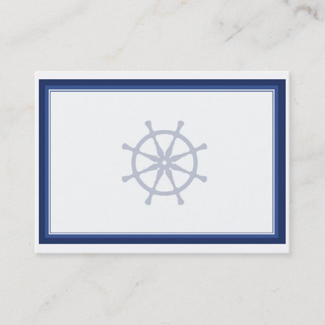 Nautical Helm Business Card (Front)